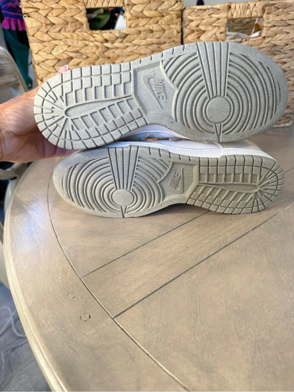 Nike Women’s Low-Top Sneakers in Cream and White